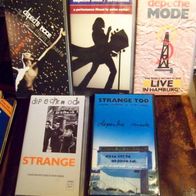 5x Depeche Mode VHS Videos - Paris, Hamburg, Strange I + II, Devotional - top !