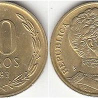 Chile 10 Pesos 1993 (m72)