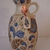 Keramik Henkel-Vase mit Reliefdekor, Bay-Keramik W. Germany 60ger Jahre