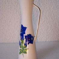 Arzberg-Schumann Porzellan-Henkel-Vase mit Enziandekor