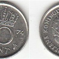 Niederlande 10 Cent 1974 (m86)