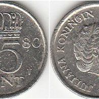 Niederlande 25 Cent 1980 (m93)