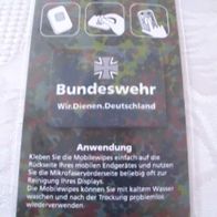 Mobileswipes mit Mikrofaservorderseite zur Reinigung Bundeswehr® NEU OVP