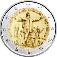 Vatikan 2 Euro stgl. 2013 "Weltjugendtag in Rio de Janeiro" Original Folder