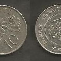 Münze Singapur: 10 Cent 1985