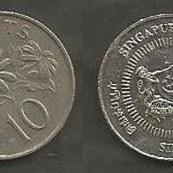 Münze Singapur: 10 Cent 2009