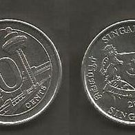 Münze Singapur: 20 Cent 2013