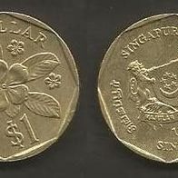 Münze Singapur: 1 Dollar 1997