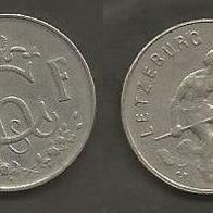 Münze Luxemburg: 1 Frang 1960