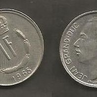 Münze Luxemburg: 1 Frang 1965