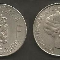 Münze Luxemburg: 5 Frang 1962