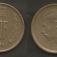 Münze Luxemburg: 20 Frang 1982