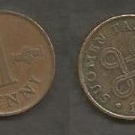 Münze Finnland: 1 Penniä 1964