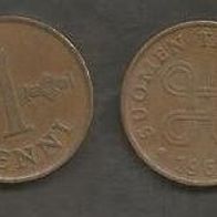 Münze Finnland: 1 Penniä 1967