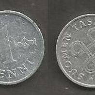 Münze Finnland: 1 Penniä 1972