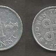 Münze Finnland: 1 Penniä 1974