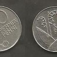 Münze Finnland: 10 Penniä 1991