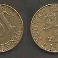 Münze Finnland: 20 Penniä 1963