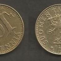 Münze Finnland: 20 Penniä 1973