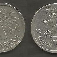 Münze Finnland: 1 Markka 1974