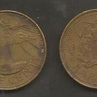 Münze Barbados: 5 Cent 1989 - SS