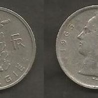 Münze Belgien: 1 Frank 1965