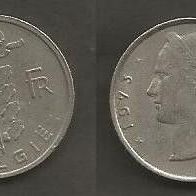 Münze Belgien: 1 Frank 1973