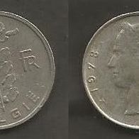 Münze Belgien: 1 Frank 1978