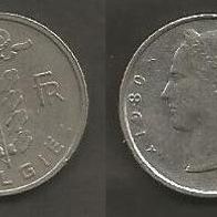 Münze Belgien: 1 Frank 1980