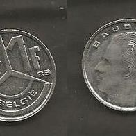 Münze Belgien: 1 Frank 1989