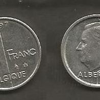 Münze Belgien: 1 Frank 1997