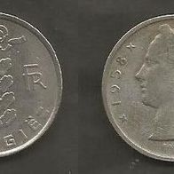 Münze Belgien: 5 Frank 1958