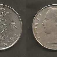 Münze Belgien: 5 Frank 1967
