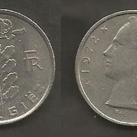 Münze Belgien: 5 Frank 1972