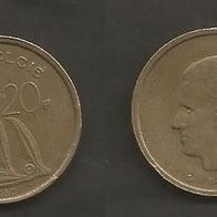 Münze Belgien: 20 Frank 1980