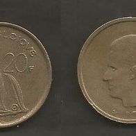 Münze Belgien: 20 Frank 1982