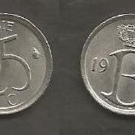 Münze Belgien: 25 Centimes 1966