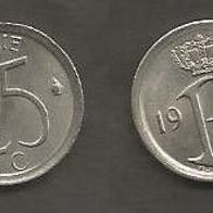 Münze Belgien: 25 Centimes 1968