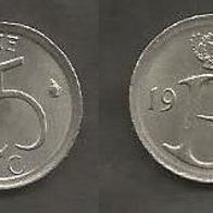 Münze Belgien: 25 Centimes 1970