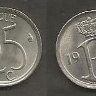Münze Belgien: 25 Centimes 1975