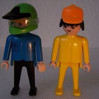 Zwei Playmobil-Figuren " Zwei Jungs " , Geobra 1974