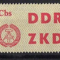 DDR postfrisch Laufkontrollzettel des ZKD 2