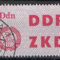 DDR gestempelt ZKD Laufkontrollzettel 3 Ddn