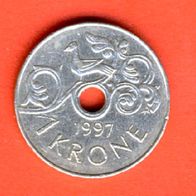 Norwegen 1 Krone 1997