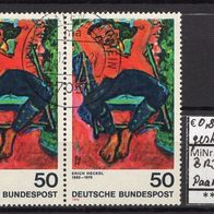 BRD / Bund 1974 Deutscher Expressionismus (II) MiNr. 817 waagerechtes Paar gestempelt