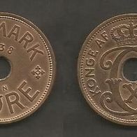Münze Alt Dänemark: 5 Öre 1938