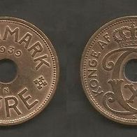 Münze Alt Dänemark: 5 Öre 1939