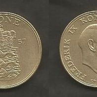 Münze Alt Dänemark: 1 Krone 1957