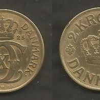 Münze Alt Dänemark: 2 Krone 1925
