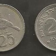 Münze Indonesien: 25 Rupiah 1971